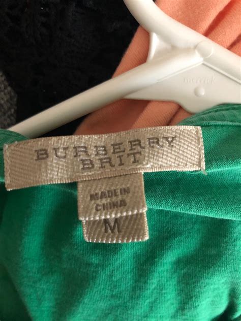 burberry brit tag